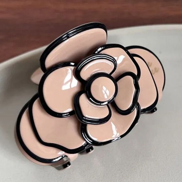 BRAND NEW PINK LINEN HAIR CLAW CLIP CLAMP FOR WOMEN FRENCH STYLE HEAD ACCESSORY - Picture 16 of 16